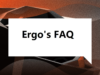 Ergo常见问答